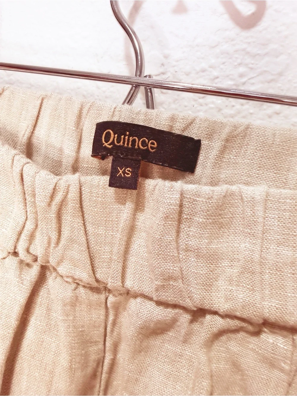 Quince 100% European Linen Tapered Ankle Pants in Flax XS
